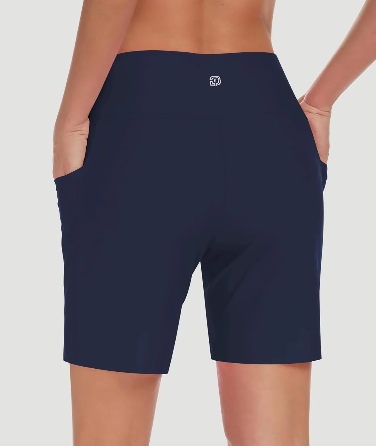DIBAOLONG Women's Swim Shorts 7" High Waisted Quick Dry UPF 50  Beach Board Shorts for Women with Liner & Pockets