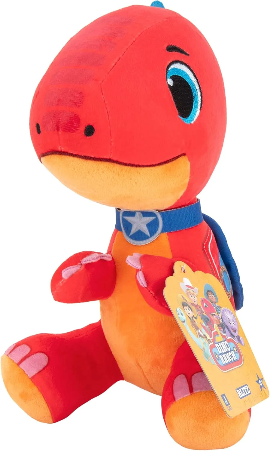 Dino Ranch - Blitz Plush 10” Soft, Cuddly, Blitz Plush, Toys for Kids Ages 3 and Up - Fun Plush Toys Featuring Your Favorite Dino - Amazon Exclusive