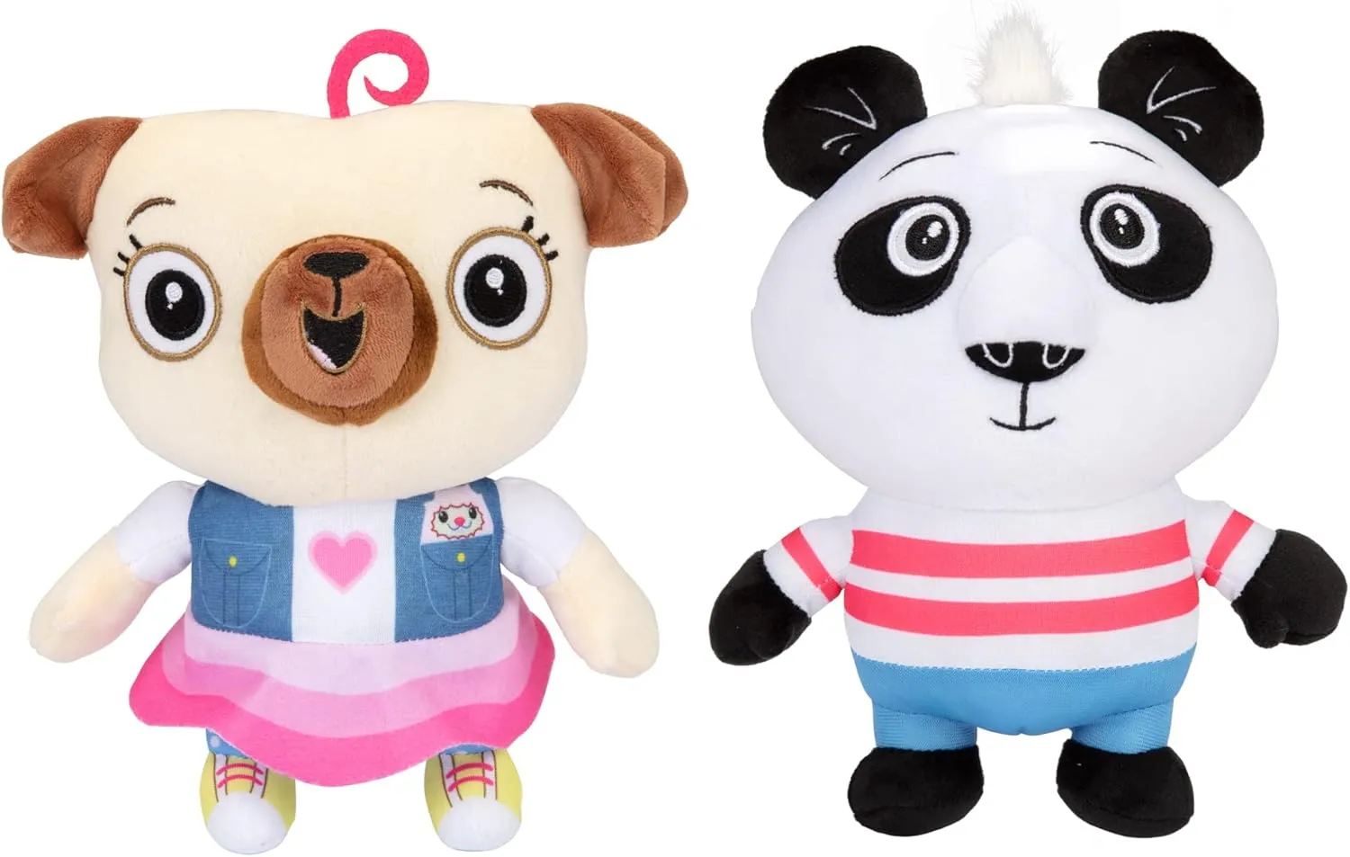 Doloowee Plush Nico and Chip Toys Best Buddies Official Licensed 8” Chip and Nico Stuffed Animal Toy Plush in 2-Pack Bundle