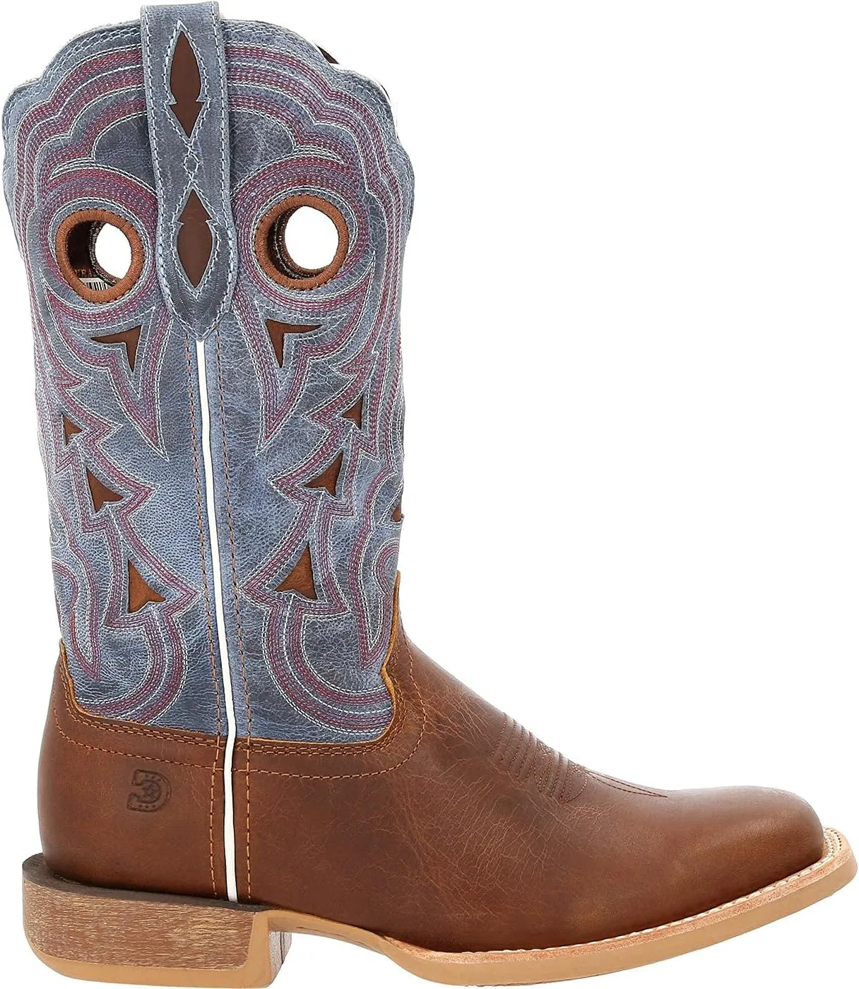 Durango® Lady Rebel Pro™ Women's Golden Brown & Periwinkle Western Boot
