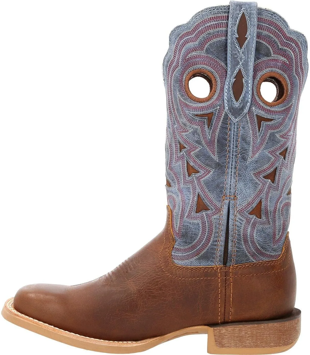 Durango® Lady Rebel Pro™ Women's Golden Brown & Periwinkle Western Boot