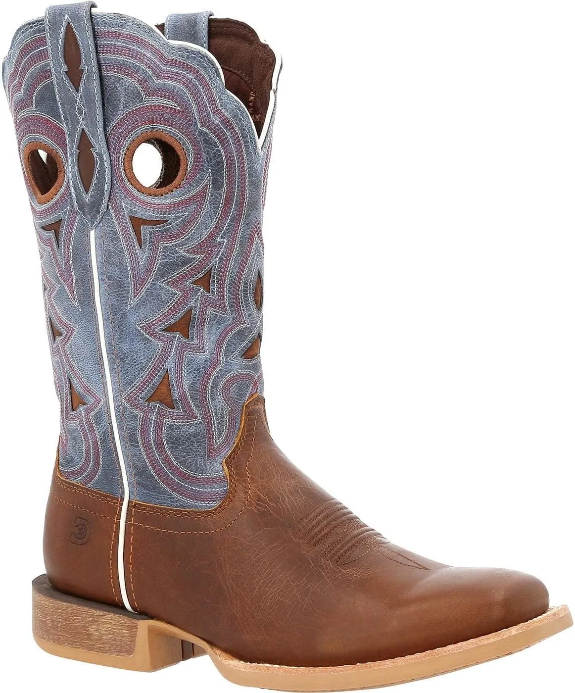 Durango® Lady Rebel Pro™ Women's Golden Brown & Periwinkle Western Boot
