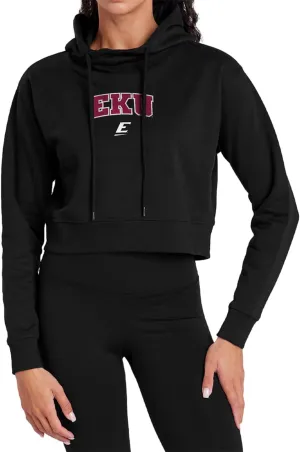 Eastern Kentucky University Arch Logo Secondary Women's Cropped Hoodie Pullover Sweatshirt