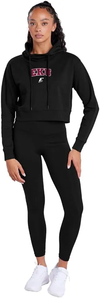Eastern Kentucky University Arch Logo Secondary Women's Cropped Hoodie Pullover Sweatshirt
