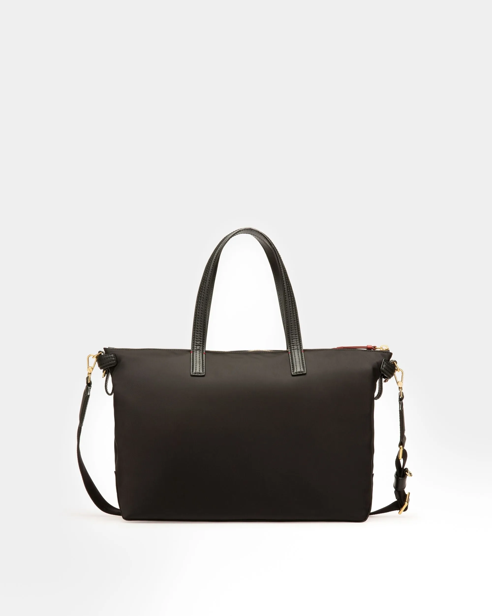 Embeth Recycled Nylon Tote Bag In Black