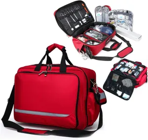 Empty First Aid Kit Refrigeratible Bag Waterproof Multi-Function Reflective Messenger Bag Family Travel Emergency Bags