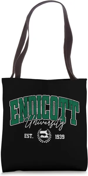 Endicott Arch Athletic Vintage Sports Tee Men Women Tote Bag