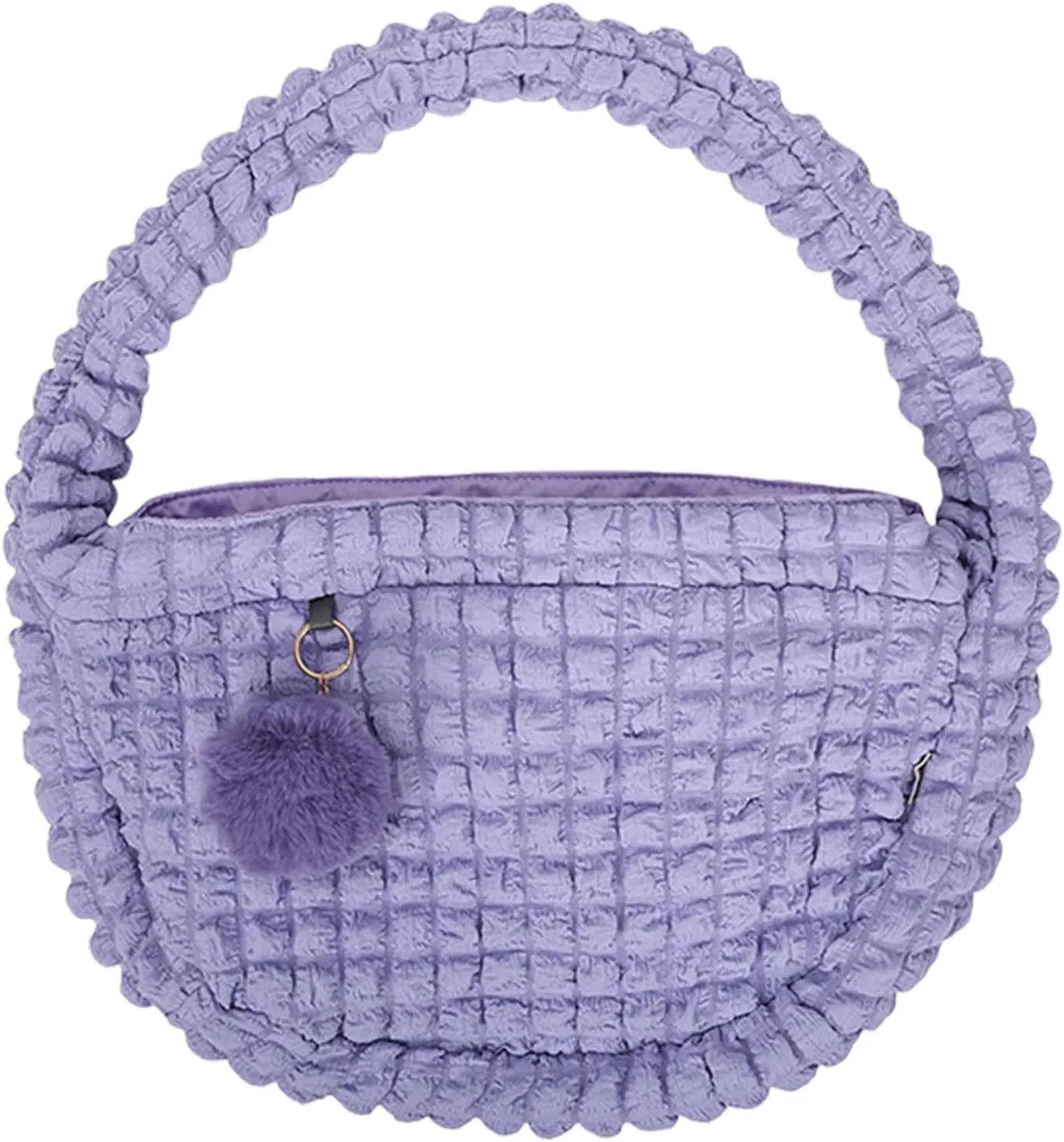ETIAL Breathable Pet Sling Carrier Bag, Hands Free Puppy Carrier Purse with Secure Harness Clip, Crossbody Travel Bag for 0-11 lbs Small Cats Dogs Outdoor Shopping Hiking Walking (Purple)