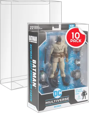 EVORETRO Action Figure Boxed Case Protector for McFarlane DC Multiverse BAF 7-in Figures - 10-Pack 0.40mm Thick Clear PET Plastic Display, Achive-Grade Storage. Keep Your Collection in Mint Condition