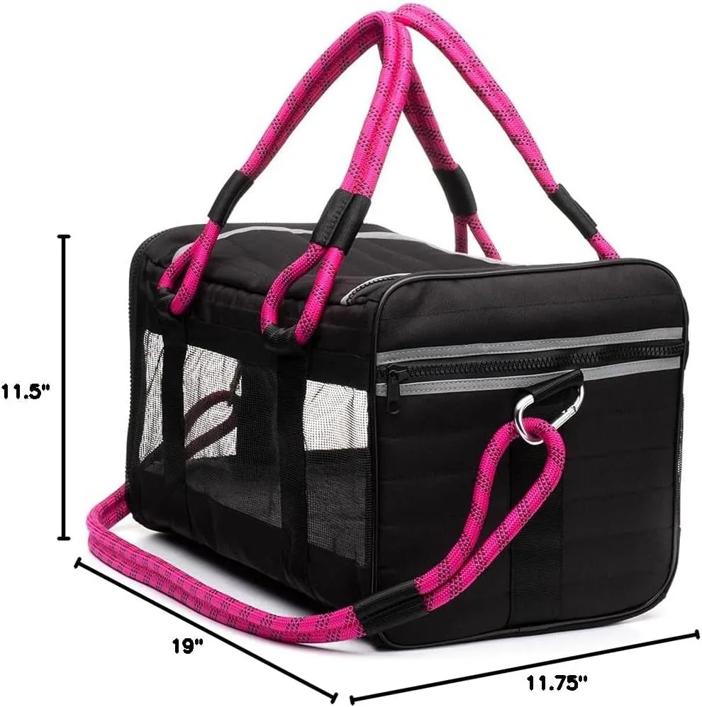 Expedited shipping Airline-Compliant Retro-inspired Pet Carrier.