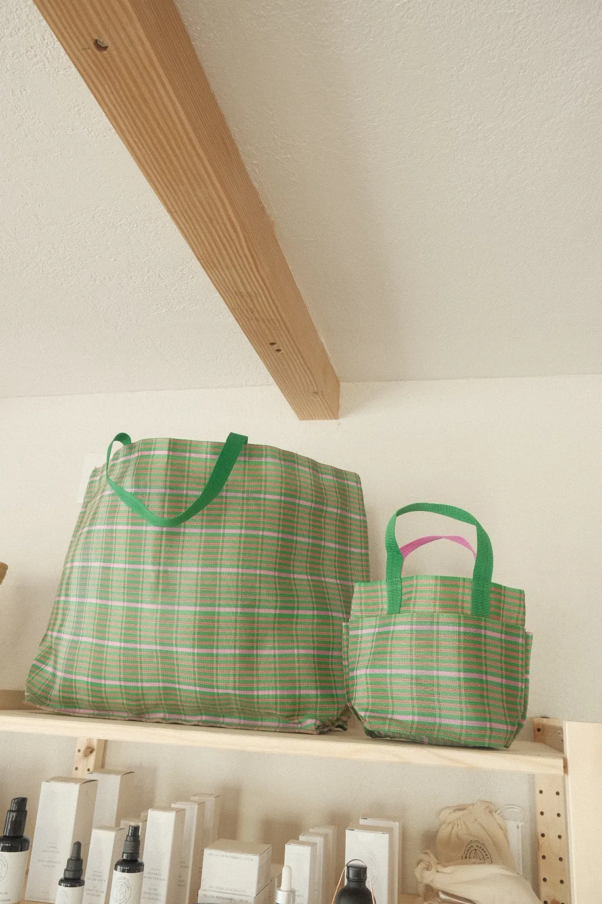 Extra Large Beach Bag - Emerald Fields