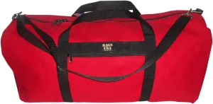 Extra Large Eagle Duffle Bag, Side Pocket Made In USA. (Red)
