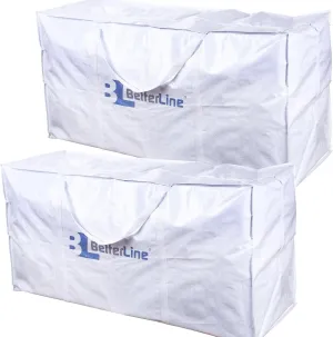 Extra Large Storage Bag - Heavy Duty 45x22x16 Inches Huge Tote Duffel with Max Load of 100 lbs. (45kg) - Tear-resistant & Water-resistant Polypropylene Woven Cloth, With Zippers