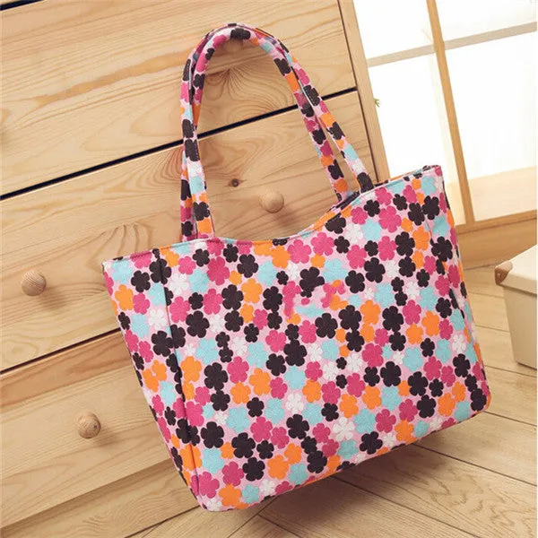 Eye-catching Hand Bag Minimalist Beach Floral