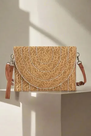Fame Straw Top pick Detailed Crossbody Bag Stitch Limited-time deal