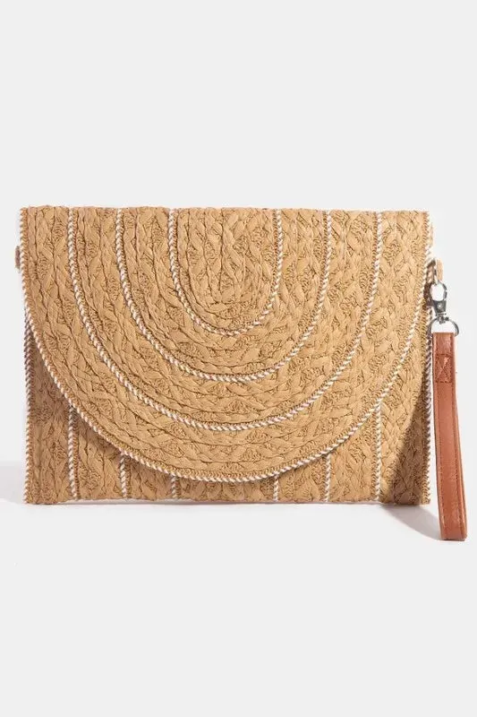 Fame Straw Top pick Detailed Crossbody Bag Stitch Limited-time deal