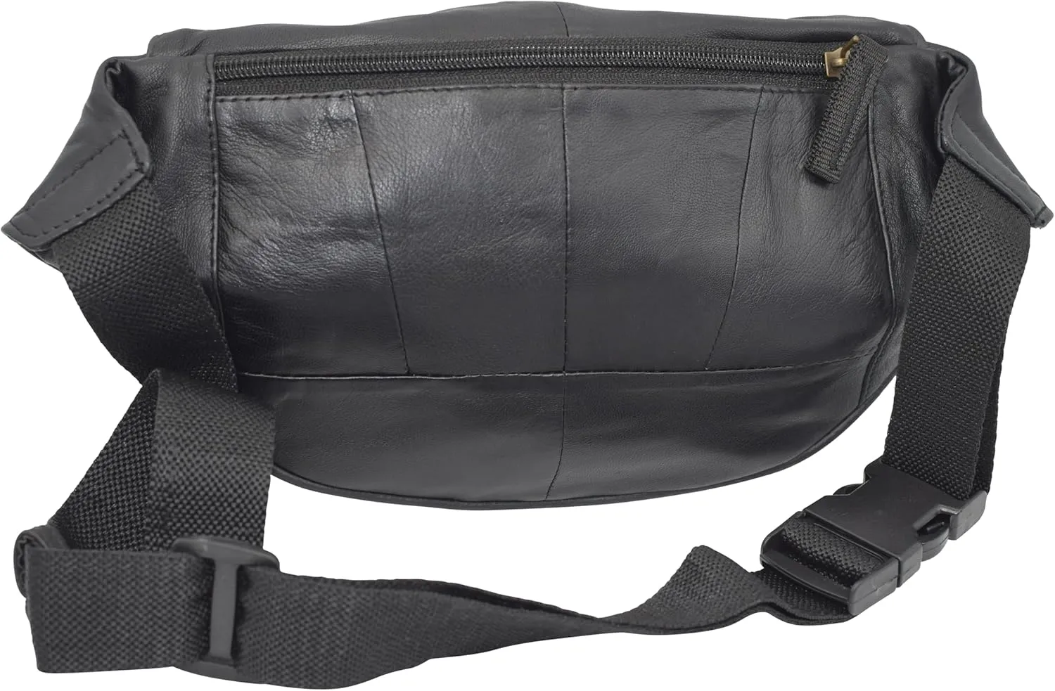 Fanny Pack Genuine Leather Adjustable Waist Crossbody Bag for Outdoor Travel with Country Flags USA, UK, CANADA, MEXICO, & PUERTO RICO (USA)