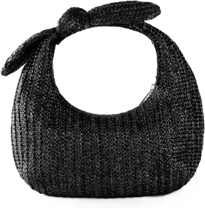 Fecialy Women Bow Purse Straw Summer Clutch Bag Beach Woven Handbags Vacation Tote Formal Party Wedding 2024 New