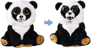 Feisty Pets Black Belt Bobby Plush Stuffed Panda That Turns Feisty with a Squeeze