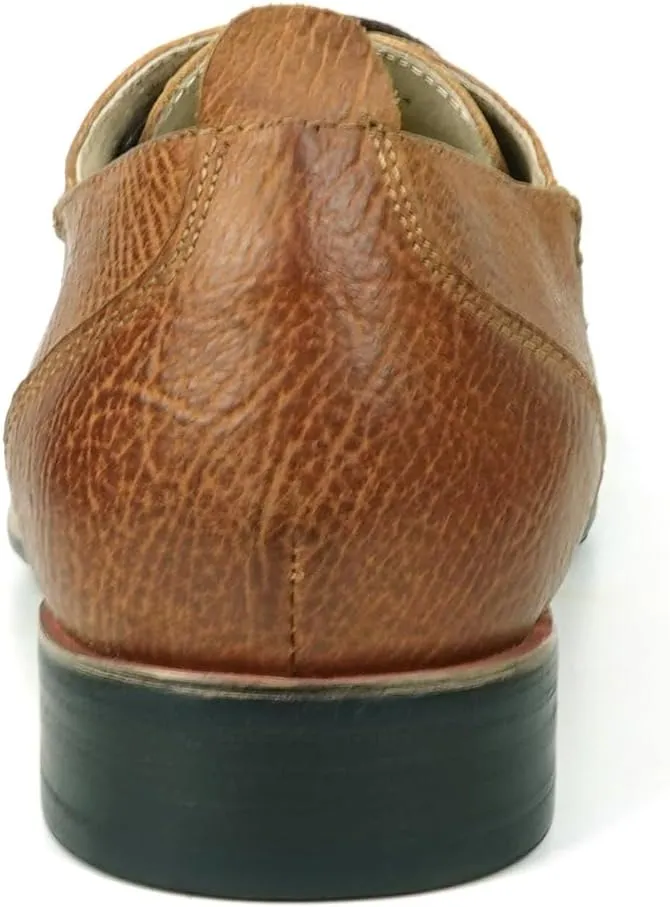 FI-9048 Genuine Leather Lace Up
