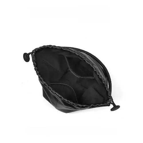 First-layer Cowhide Bucket Bags, Drawstring Bucket Purses 2 Pieces Sets