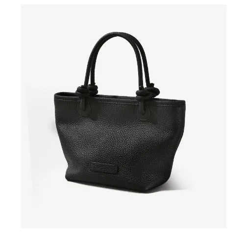 First-layer Cowhide Handbag,Knotted Design,Genuine Leather