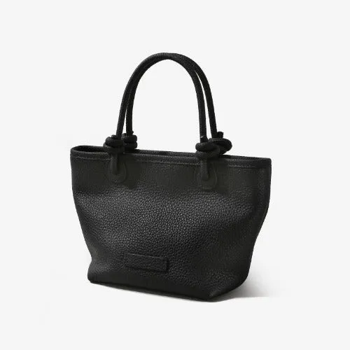 First-layer Cowhide Handbag,Knotted Design,Genuine Leather