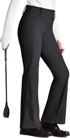FitsT4 Sports Girl's Full Seat Horse Riding Pants Bootcut Riding Tights Kids Equestrian Breeches with Pockets