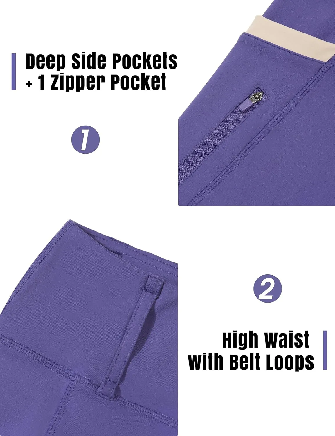 FitsT4 Sports Girls Riding Pants Full Seat High Waist Kids Equestrian Breeches Horse Schooling Tights Zipper Pockets