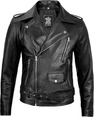 fjackets Asymmetrical Style Men's Leather Jacket - Premium Lambskin Leather Jackets Men