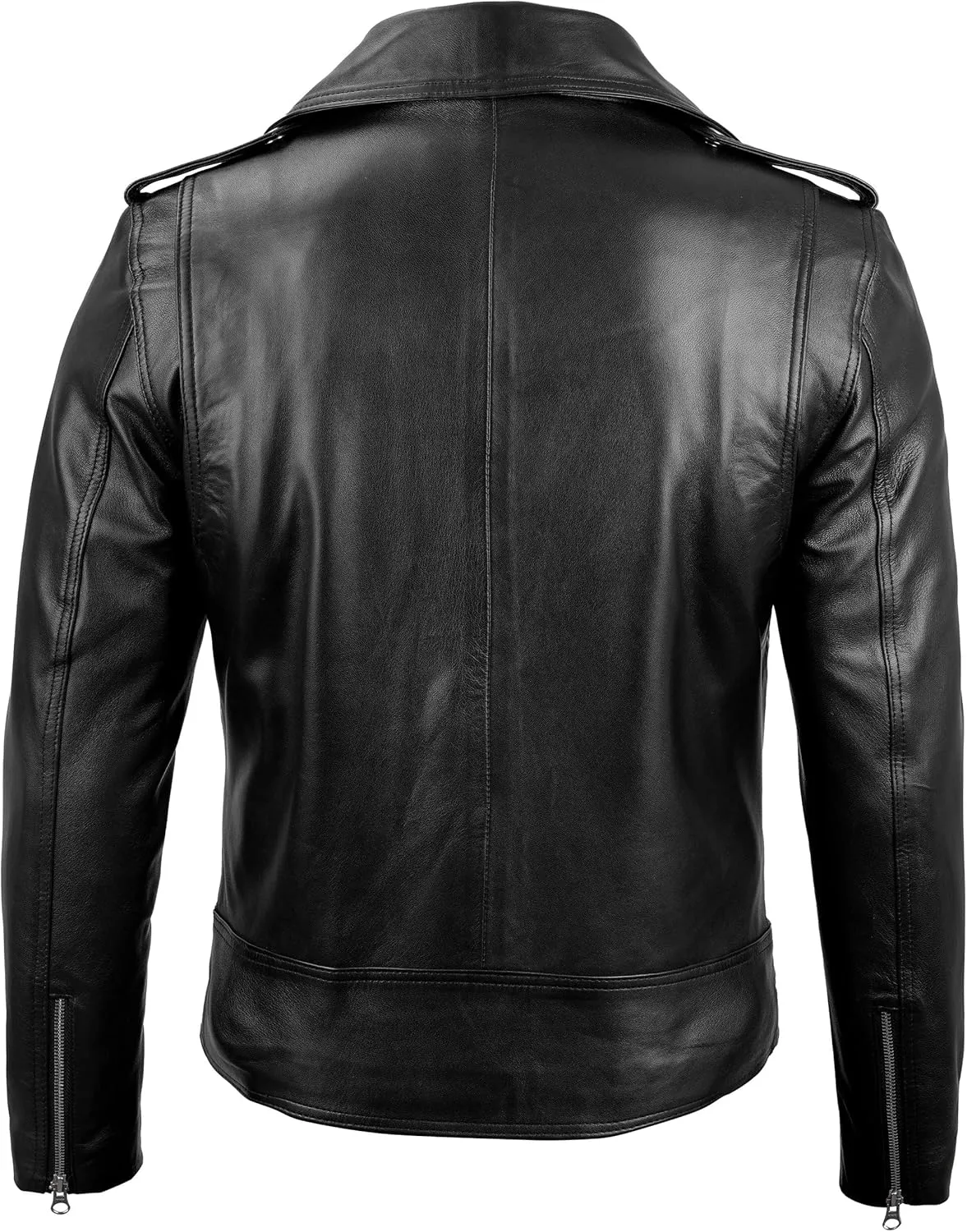 fjackets Asymmetrical Style Men's Leather Jacket - Premium Lambskin Leather Jackets Men