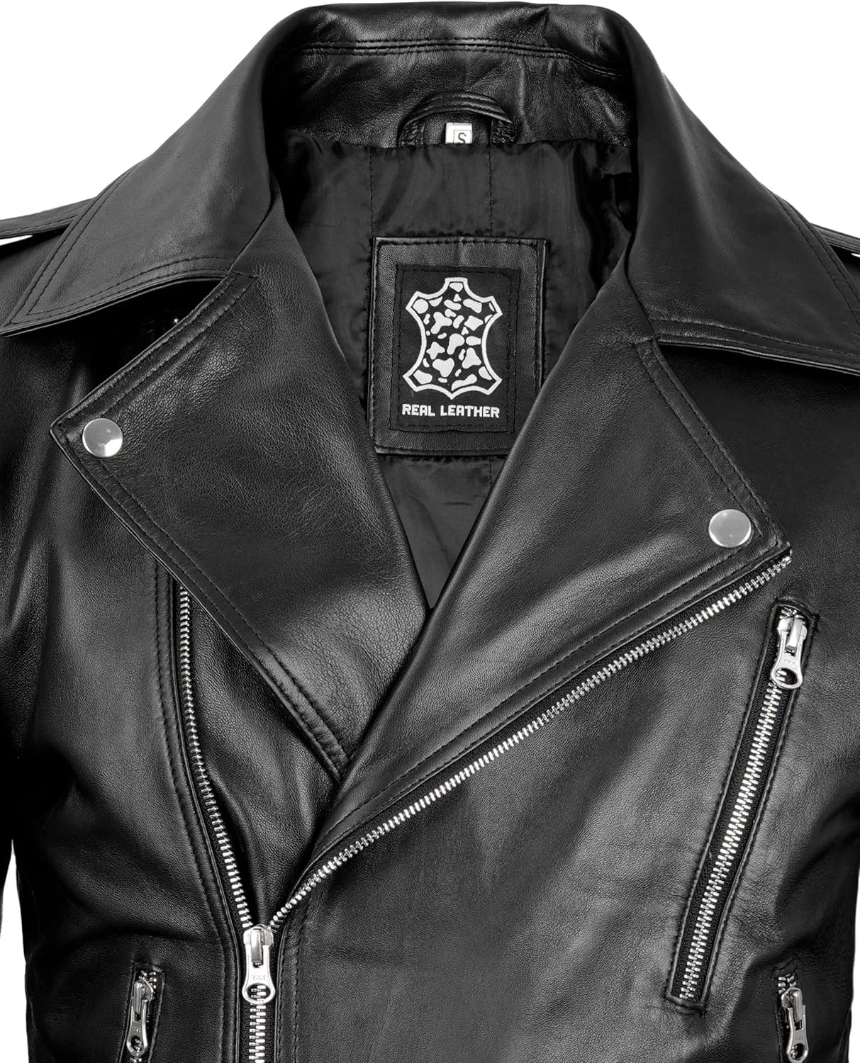 fjackets Asymmetrical Style Men's Leather Jacket - Premium Lambskin Leather Jackets Men