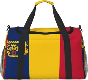 Flag Of Chad Travel Duffel Bag Large Foldable Waterproof Overnight Bag For Beach Swim Bags Pool Sports Gym