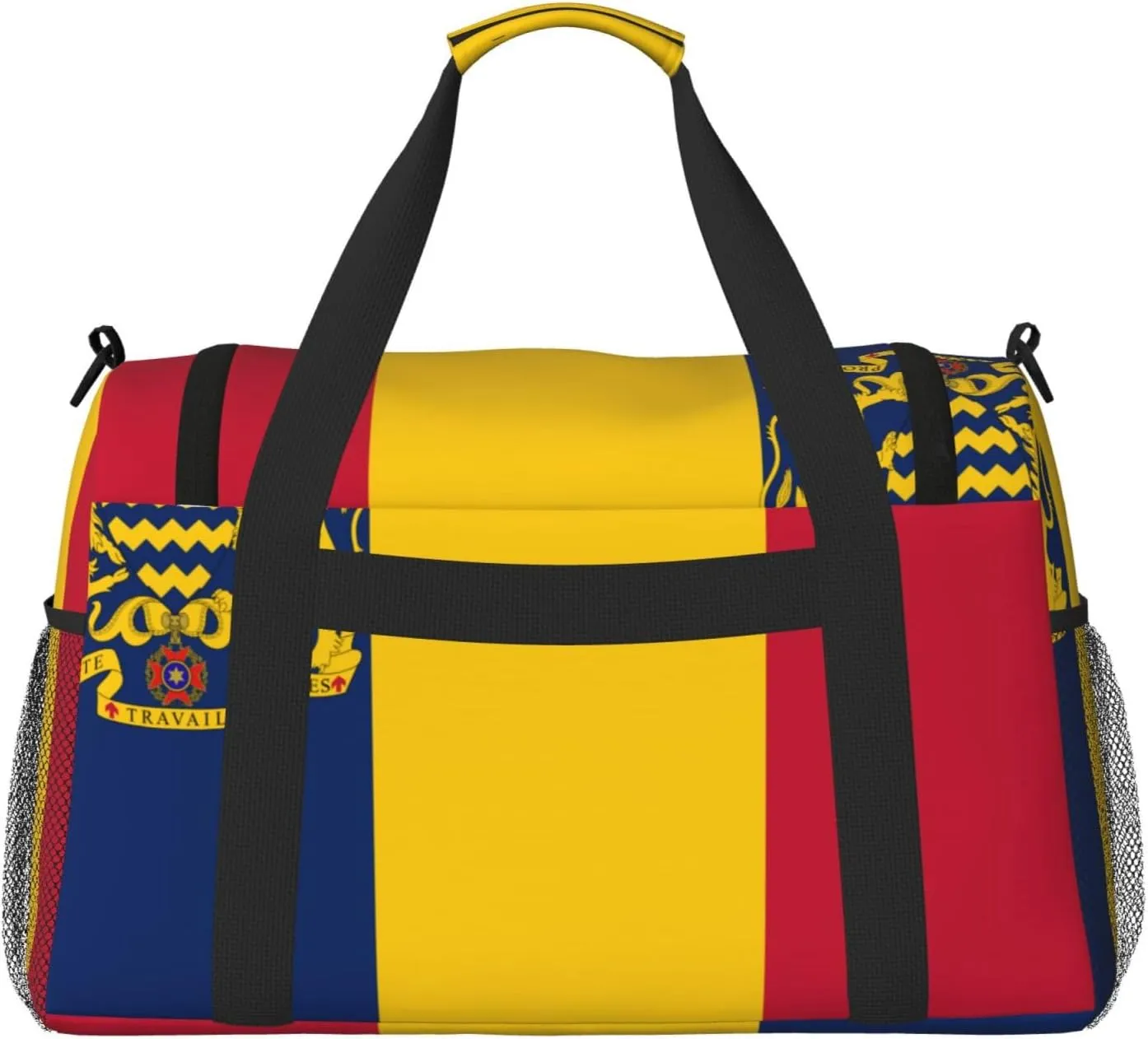 Flag Of Chad Travel Duffel Bag Large Foldable Waterproof Overnight Bag For Beach Swim Bags Pool Sports Gym