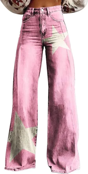 Flare Jeans for Woman Sweatpants That Look Like Jeans Vintage Pant High Waisted Jean Y2K Street Fashion Wide Leg Denim Pant