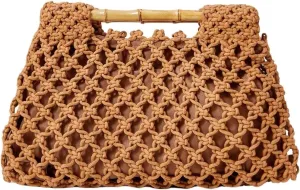 Floerns Women's Straw Bag Handle Beach Clutch Purse Hobo Handbag