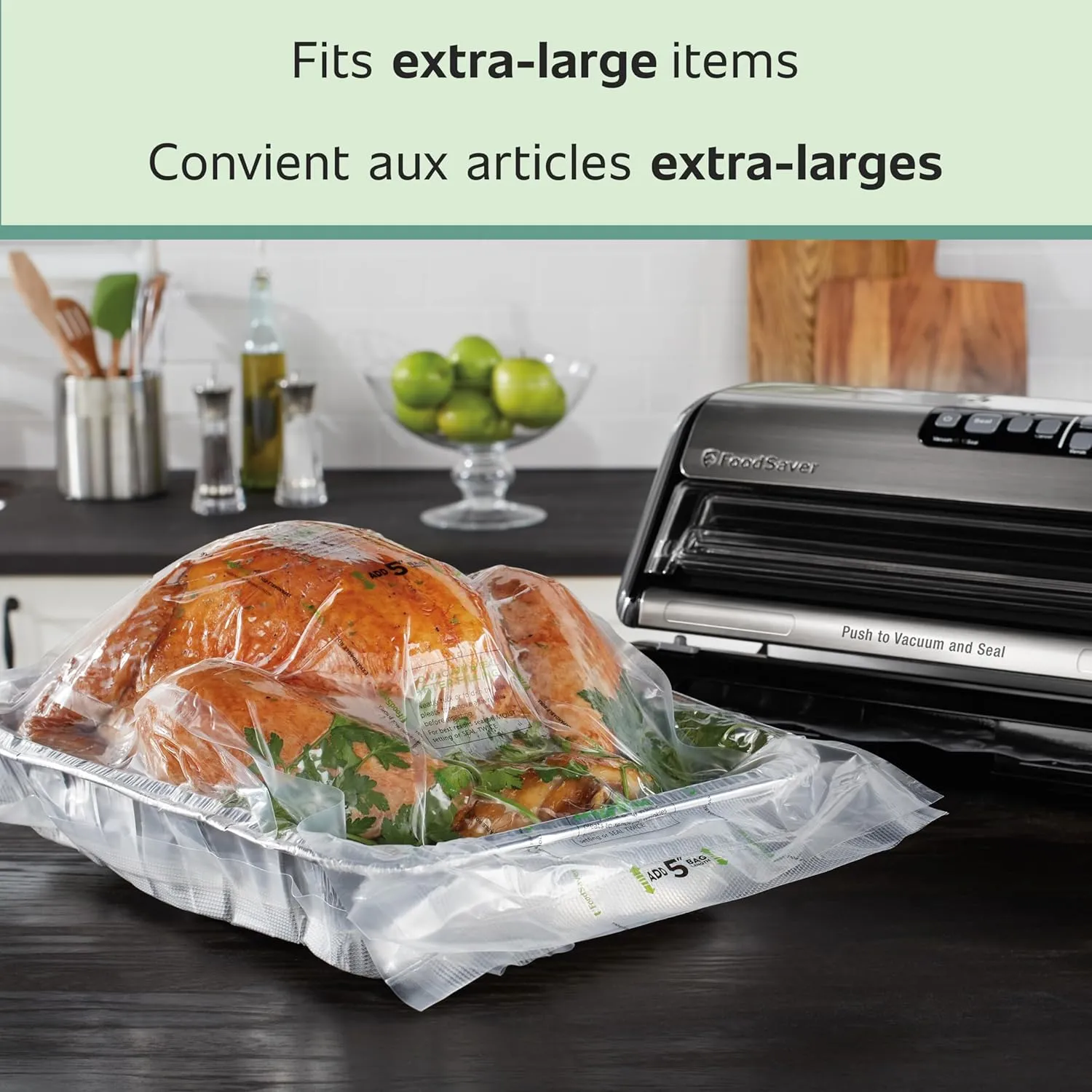 FoodSaver Vacuum Sealer Bags for Extra Large Items