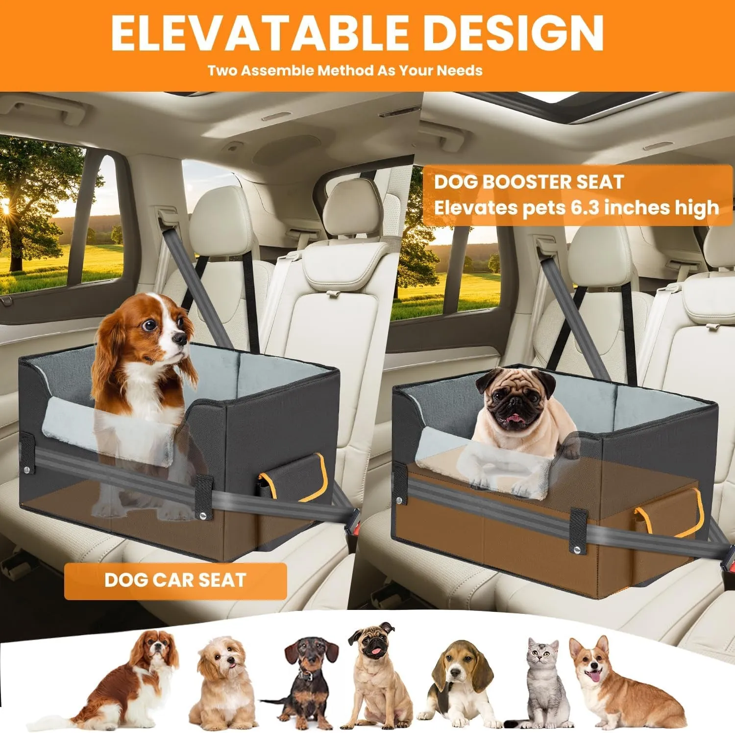 for Car Dogs. Innovative functionality Satisfied clients Dog Small Seat