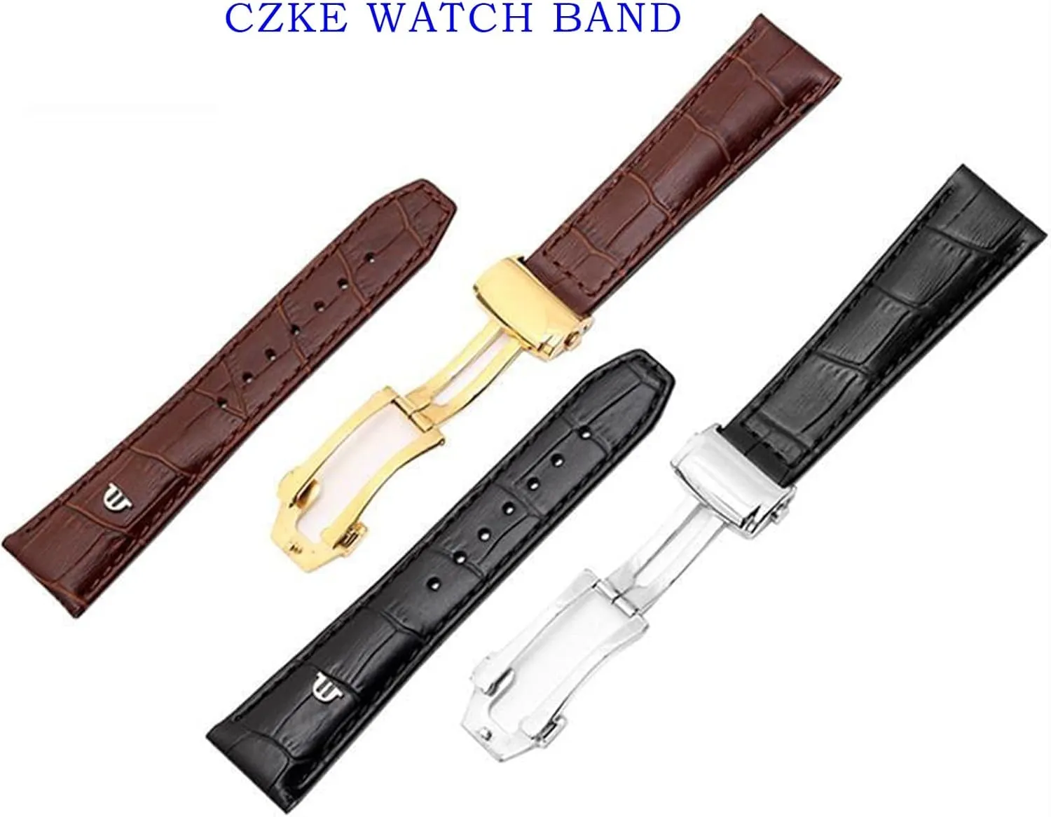 for Maurice Lacroix Eliros watchband First Layer Calfskin 20mm 22mm with Folding Buckle Black Brown Cow Genuine Leather Strap