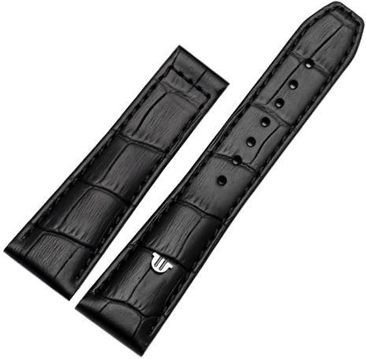 for Maurice Lacroix Eliros watchband First Layer Calfskin 20mm 22mm with Folding Buckle Black Brown Cow Genuine Leather Strap
