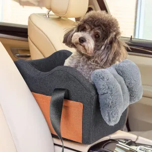 for Seat Car Car Dog Small for Dog Seat Car Puppy Price-slash deal Booster Seat for Seat Automated Small Dogs(Dark Pet Gray) Console Center