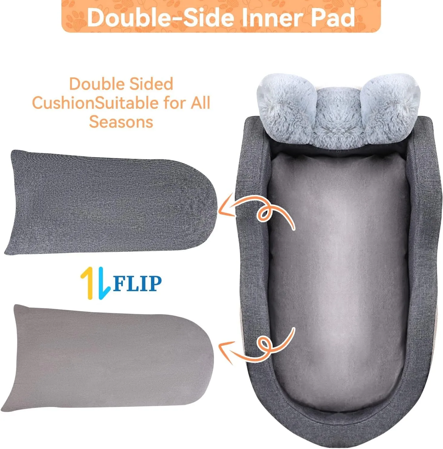 for Seat Car Car Dog Small for Dog Seat Car Puppy Price-slash deal Booster Seat for Seat Automated Small Dogs(Dark Pet Gray) Console Center