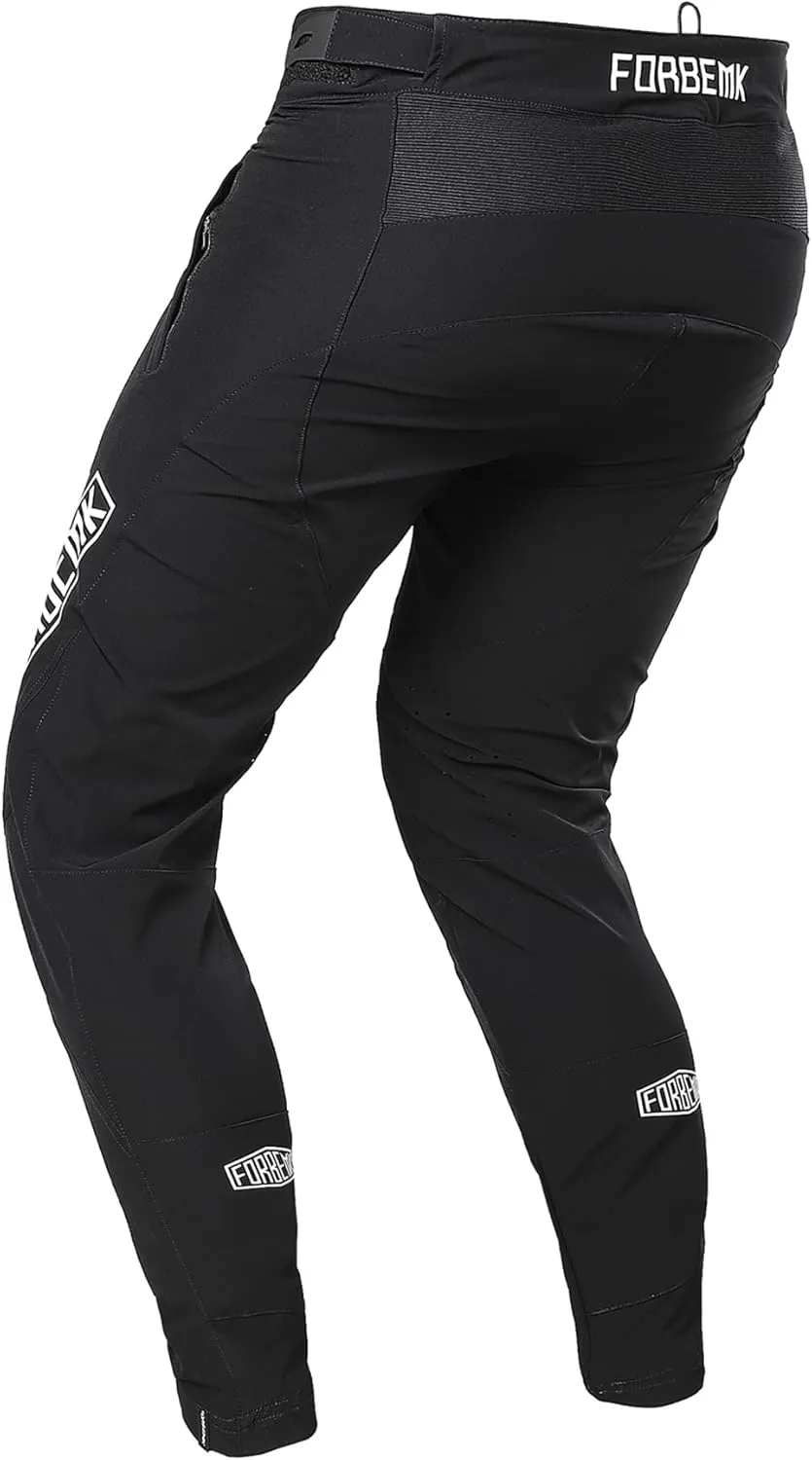 FORBEMK Men's Mountain Biking Cycling MTB Riding Pants,Quick-Dry Lightweight Breathable BMX Downhill Bike Pants