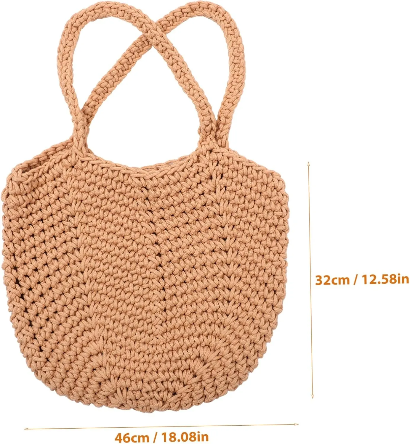 FRCOLOR Woven Tote Bag for Women Lightweight Summer Tote Versatile Handbag for Beach Vacation and Daily Use