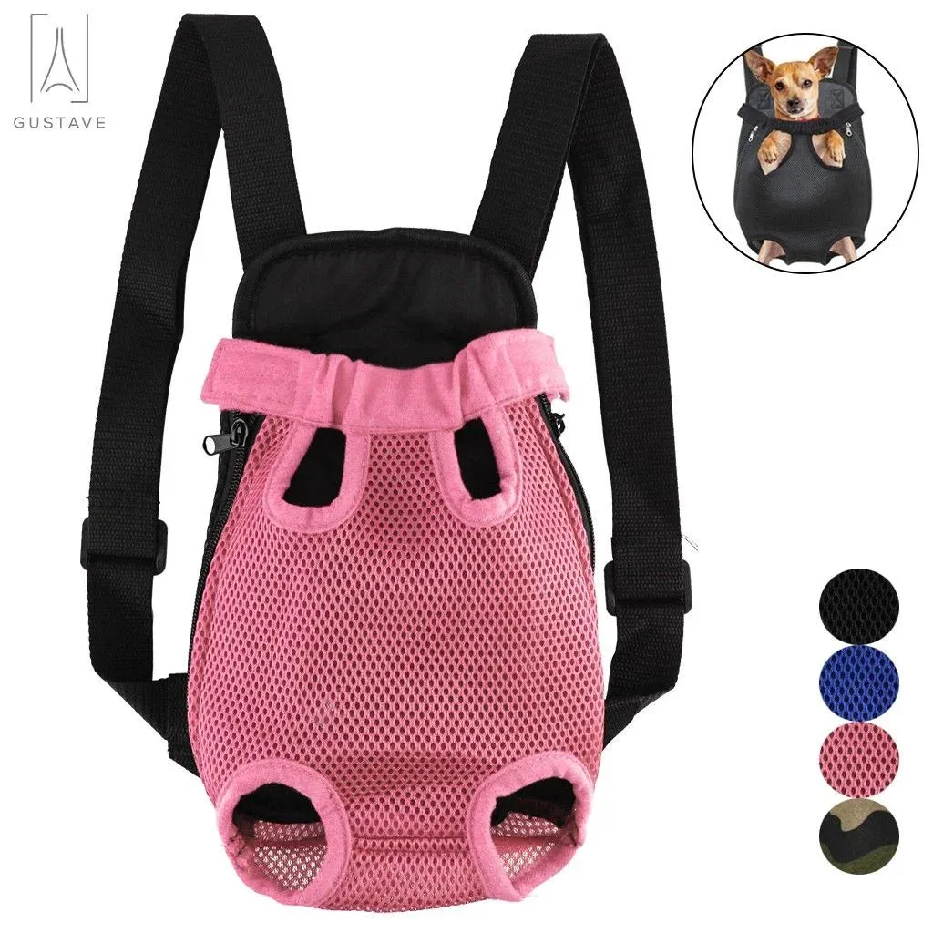Fred’s Stylish Pink Pet Carrier Backpack – Lightweight, Ventilated, and Perfect for Adventures