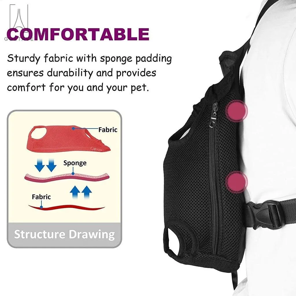 Fred’s Stylish Pink Pet Carrier Backpack – Lightweight, Ventilated, and Perfect for Adventures