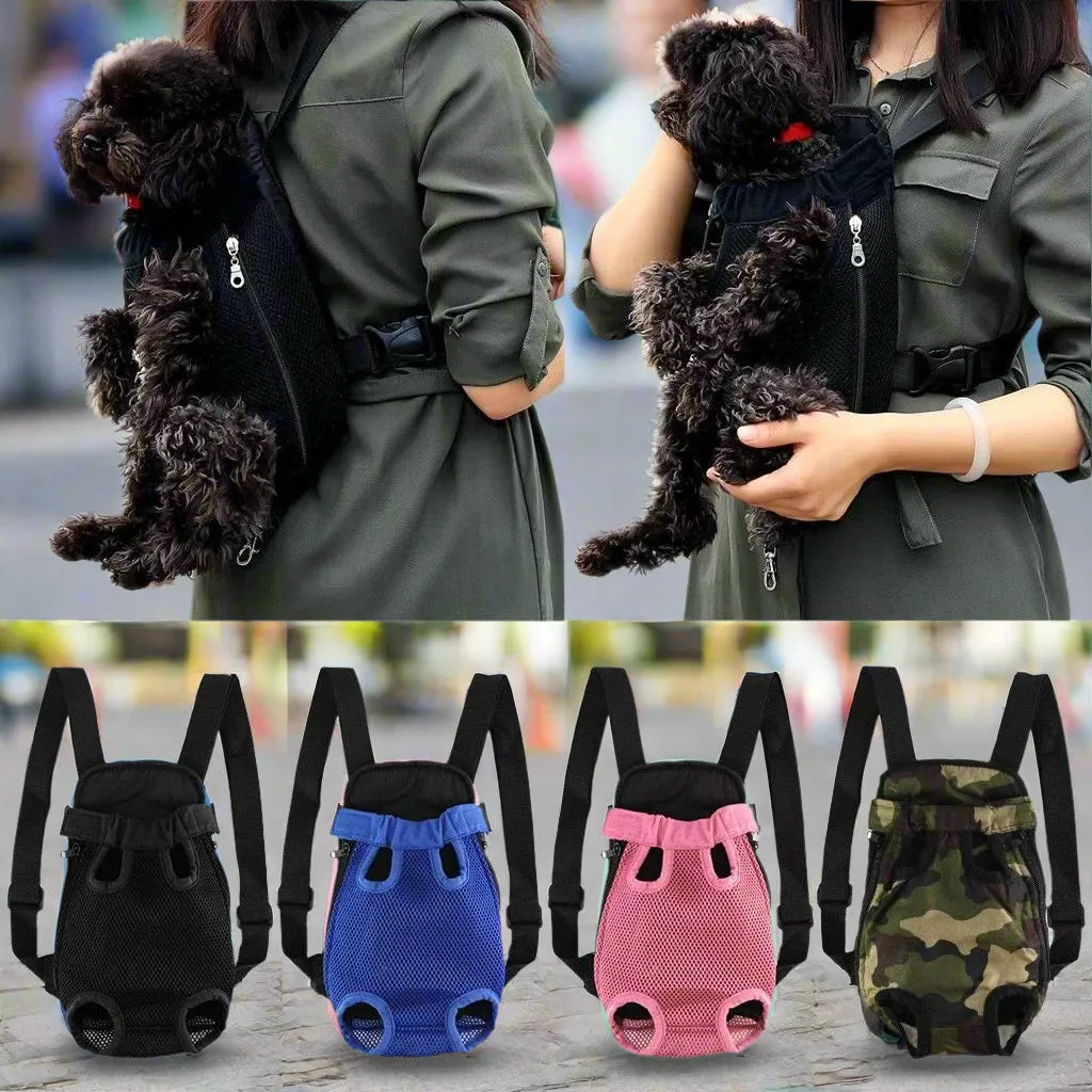 Fred’s Stylish Pink Pet Carrier Backpack – Lightweight, Ventilated, and Perfect for Adventures