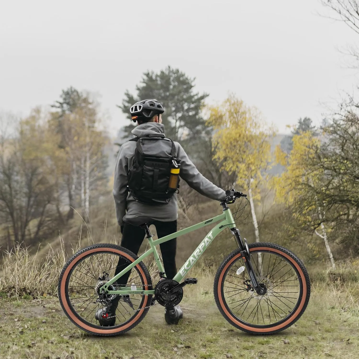 Full Dual Suspension Mountain Bike 24/26/27.5 Inch, Mountain Bike for Mens Womens, Student Work with 21-Speed Disc Trail Commuter City Snow Bicycles