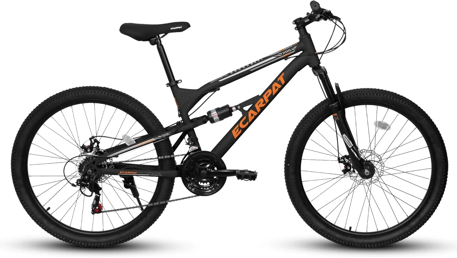 Full Dual Suspension Mountain Bike 24/26/27.5 Inch, Mountain Bike for Mens Womens, Student Work with 21-Speed Disc Trail Commuter City Snow Bicycles