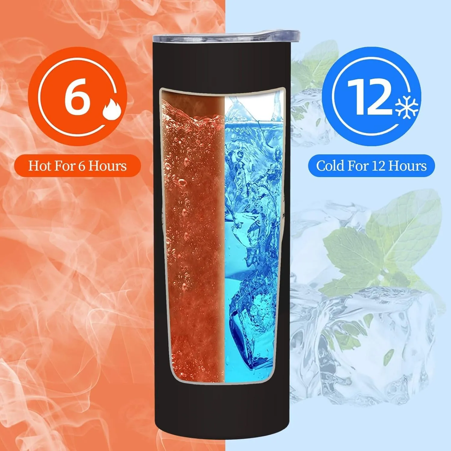 Funny Bigfoot Sasquatch Full Moon 20 oz Tumbler Stainless Steel Vacuum Insulation Travel Mug Proof Lid Water Coffee Cup Included for Home Office School - Works Great for Ice Drink Hot Beverage